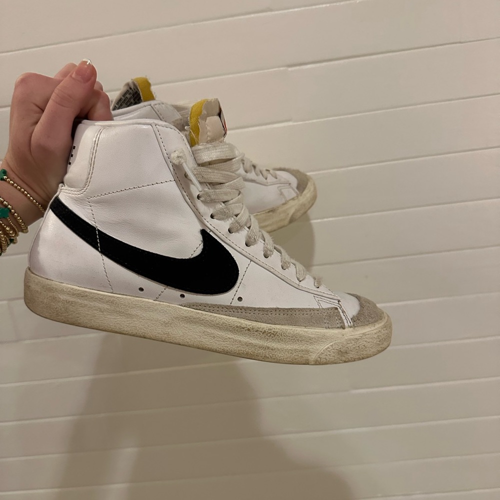 Nike White and Black Blazers